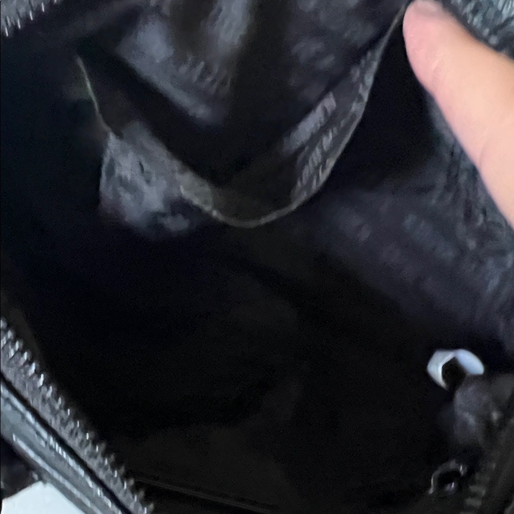 Steve Madden Black Embossed Mini Satchel - Picture 9 of 12